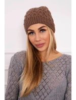 Fleecová čiapka Roma K224 mocca