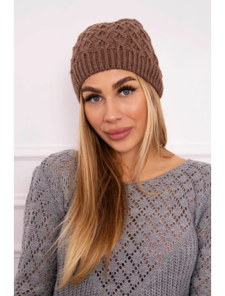 Fleecová čiapka Roma K224 mocca