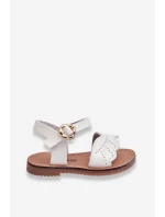 Klasyczne Dziecięce Sandały Białe Izzy
