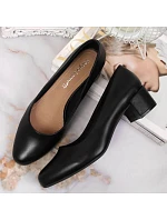 Dámske lodičky na podpätku SK354A čierne - Sergio Leone