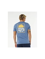 Pánske tričko RIP CURL Pacific Rinse Sunrise Tee, modré Pánske tričko RIP CURL Pacific Rinse Sunrise Tee, modré