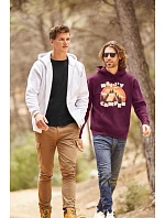 Fruit of the Loom Premium mikina s kapucňou 16.2034 tmavomodrá