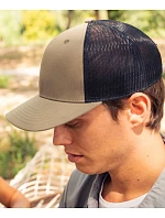 Atlantis Headwear Bryce 6-panelová truckerová čiapka 33.0102 kráľovská modrá/čierna