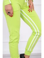 Súprava s dvojitým potrubím zelenej farby