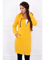 Mikina s kapucňou v horčicovej farbe