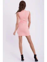 Dámske spoločenské šaty EMAMODA zdobené kamene broskyňové - Broskyňová / L - YNS Dámske spoločenské šaty EMAMODA zdobené kamene broskyňové - Broskyňová / L - YNS