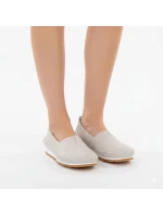 Dámske kožené slip-on topánky béžovej farby S.Barski LR61-7051