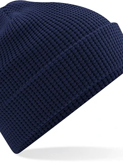 Beechfield B 52N Pletená bio čiapka s vaflovým vzorom 53.052N oxford navy