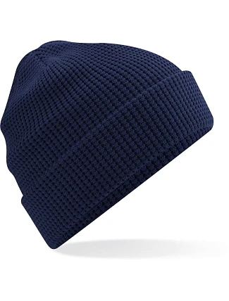 Beechfield B 52N Pletená bio čiapka s vaflovým vzorom 53.052N oxford navy