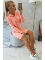 Marhuľové šaty s kapucňou