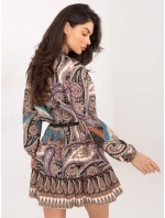 Šaty DHJ SK 15053.61 čierna a béžová