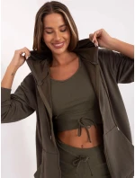 Dámsky trojdielny základný khaki set (7742) Dámsky trojdielny základný khaki set (7742)