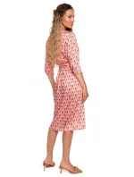 M668 Zavinovacie šaty s potlačou - model 1 M668 Zavinovacie šaty s potlačou - model 1