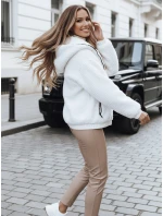 FashionStreet dámska biela bunda TY5270 FashionStreet dámska biela bunda TY5270
