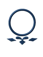 rám pre výšivku monogramu erbu jednoduchý rám pre výšivku monogramu erbu jednoduchý