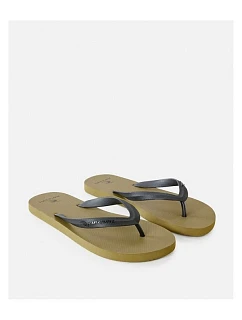 Plážové šľapky RIP CURL Brand Logo Bloom Open Toe v olivovej farbe