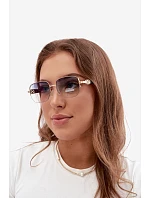 Slnečné okuliare s tenkými rámami, UV filtrom, modré