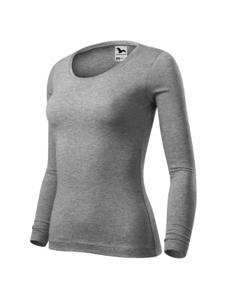 Dámske tričko Fit-T LS tmavo šedé