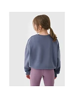 Dievčenská mikina bez kapucne 4F 4FJRSS24TSWSF1331-32S