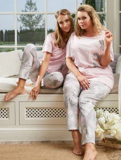 Talianska móda Dracena cr. r. long. farba:ružová/print