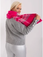 Šatka AT SZ 23125 1.26 sivo-ružová