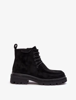 Dámské kotníkové boty se zipem černé Apolosi