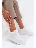 Sneakersy Damskie Na Platformie Big Star SS274590 HI-POLY SYSTEM Białe