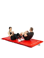 Gymnastický skladací matrac červený 2400x1200x50mm HMS MGS01 Gymnastický skladací matrac červený 2400x1200x50mm HMS MGS01