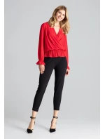 Dámska blúzka M690 červená - Figl