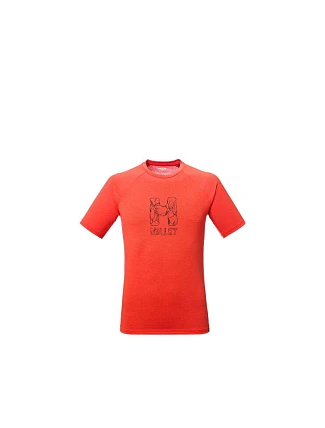 Pánske tričko MILLET Cimaï Natural Ts Ss M červené Pánske tričko MILLET Cimaï Natural Ts Ss M červené