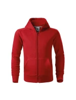 Trendy mikina na zips pre deti červená