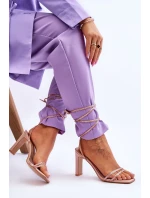 Sandále na šnurovanie model 179622 Step in style Sandále na šnurovanie model 179622 Step in style