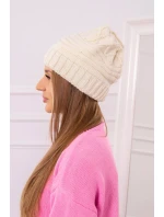 Dámska čiapka Elora K336 ecru