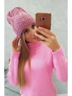 Majka dámska čiapka K376 tmavo ružová