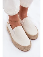 Dámske espadrilky na platforme Big Star TT274090 Ecru Dámske espadrilky na platforme Big Star TT274090 Ecru
