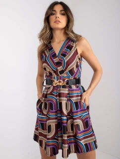 Dámske šaty-DHJ-SK-15308.61P-hnedé