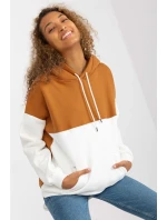 Dámska mikina Model AP-BL-AP-3001.98P Light Brown - Rue Paris Dámska mikina Model AP-BL-AP-3001.98P Light Brown - Rue Paris