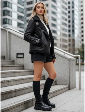 Dámske ponožkové topánky čierne FashionStreet ZY1014 Dámske ponožkové topánky čierne FashionStreet ZY1014