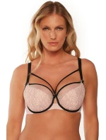Dámska podprsenka BS0 1240 Leonia Béžová s čiernou - Gaia Dámska podprsenka BS0 1240 Leonia Béžová s čiernou - Gaia