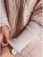 Dámska prechodná prešívaná bunda oversize PUFFILOF pink FashionStreet TY4854