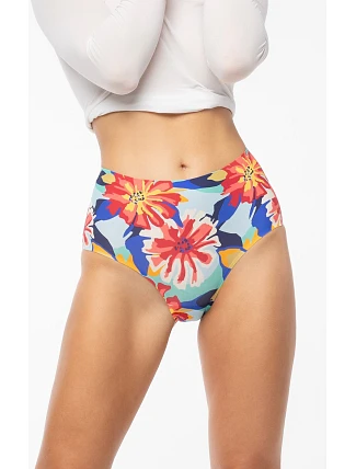 Julimex Flower Folk Jednoduché maxi nohavičky S-2XL