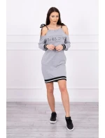 Šedé šaty Tres Chic