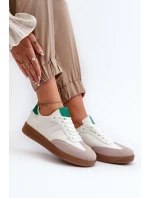 Sneakersy Buty Sportowe Niskie Damskie Białe Uvetta