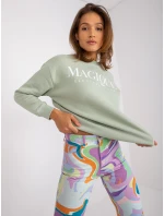 Mikina D10047O02417B pistáciová