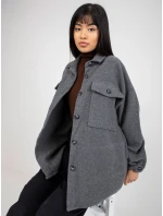 Košeľa DN KS 4005.99P tmavo šedá