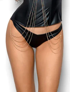 Zvodné tangá V-8325 čierna - Axami