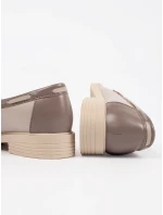 Dámske praktické hnedé mokasíny bez podpätku Dámske praktické hnedé mokasíny bez podpätku