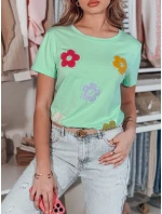 Dámske kvetinové tričko DAISYLA mint FashionStreet RY2743