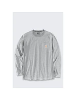 Mikina bez kapucne Carhartt Midweight L/S Pocket T-Shirt – sivá melírovaná, veľkosť: M