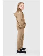 Dziewczęce Spodnie Dresowe Joggery 4F 4FJWMM00TTROF0828-83S Beżowe